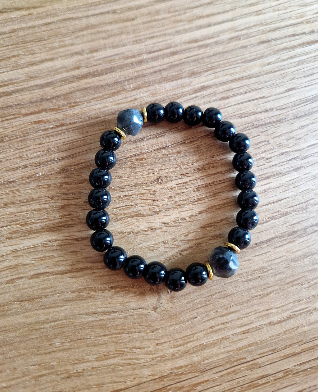Obsidian & Labradorit Armband 🖤✨