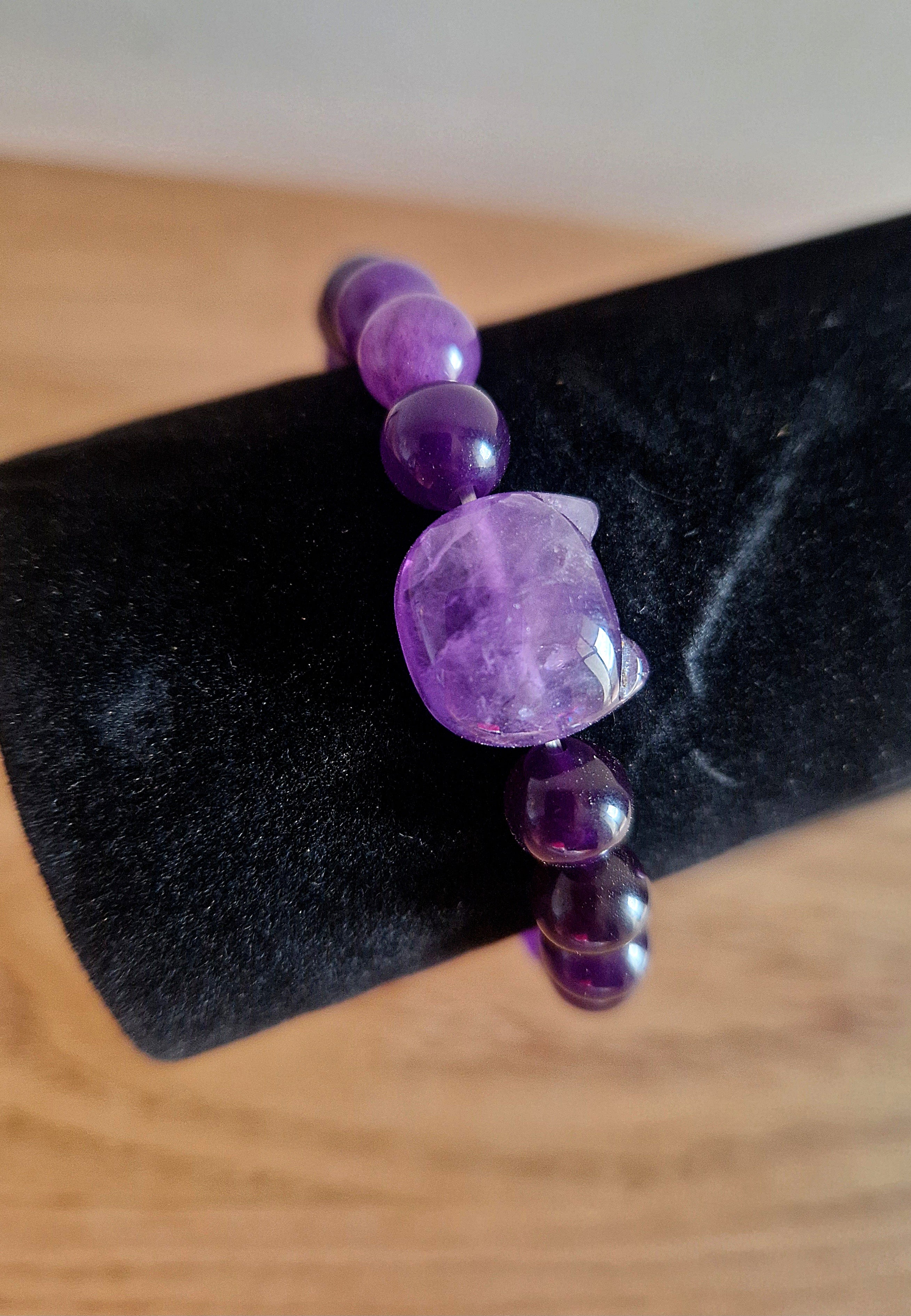 Amethyst Katzen-Armband 🐱💜