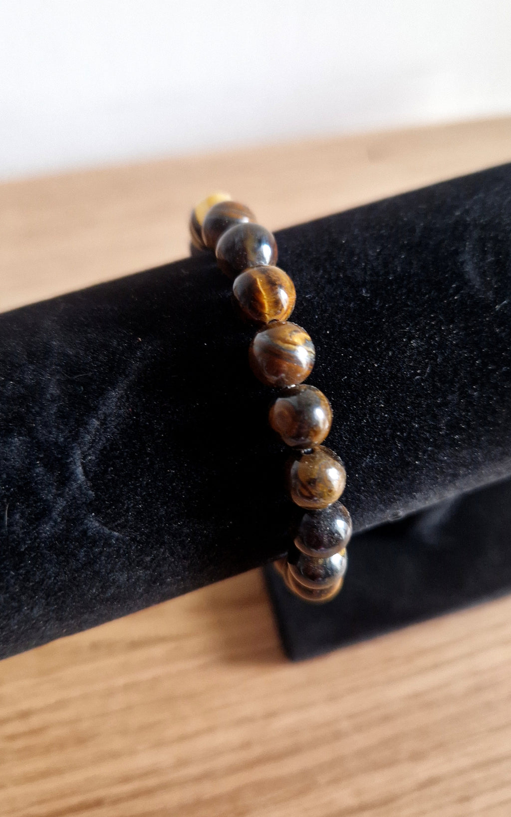 Tigerauge Armband 8 mm Elastisches Edelsteinarmband