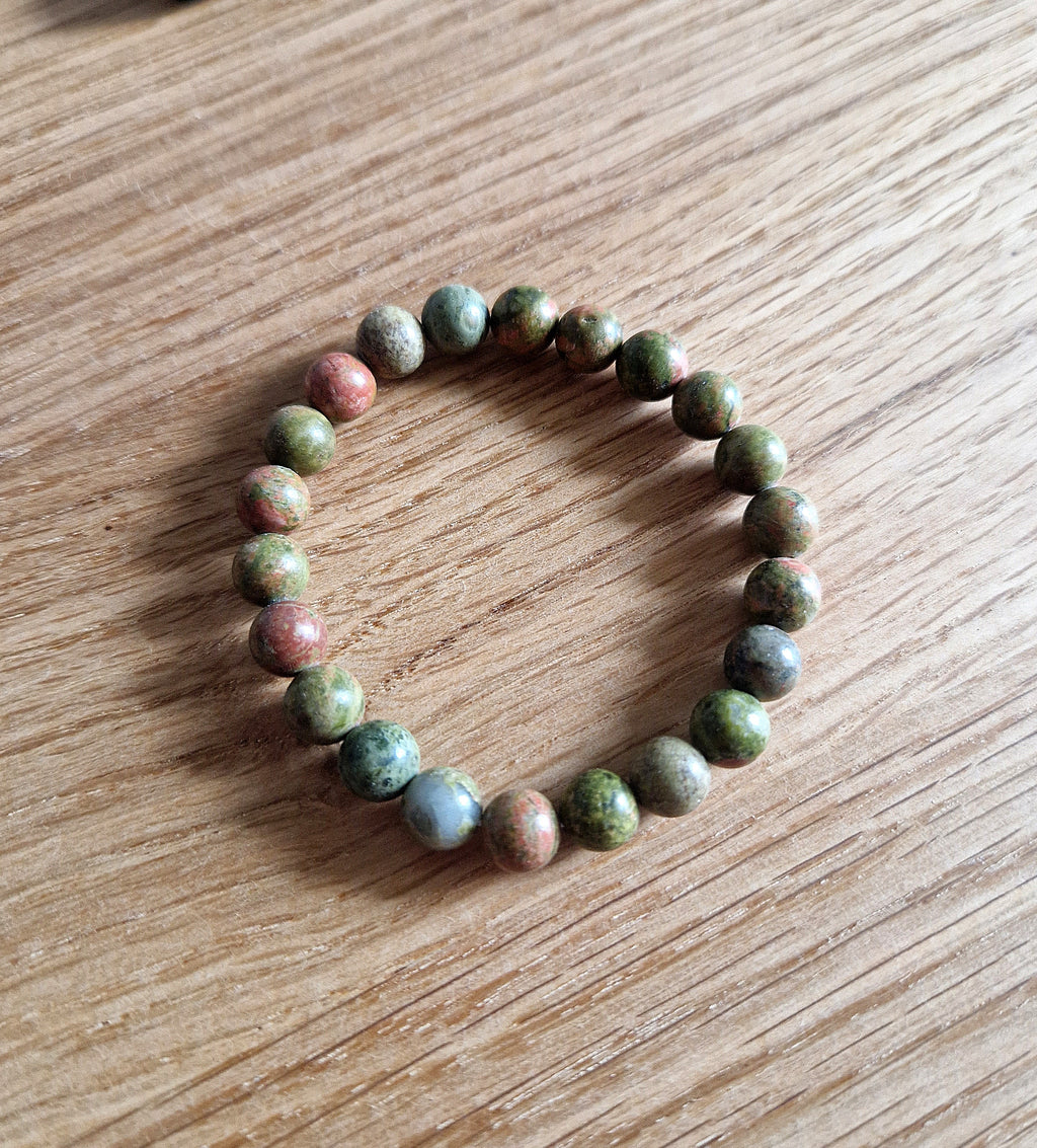 Unakit Armband – 8 mm Naturstein