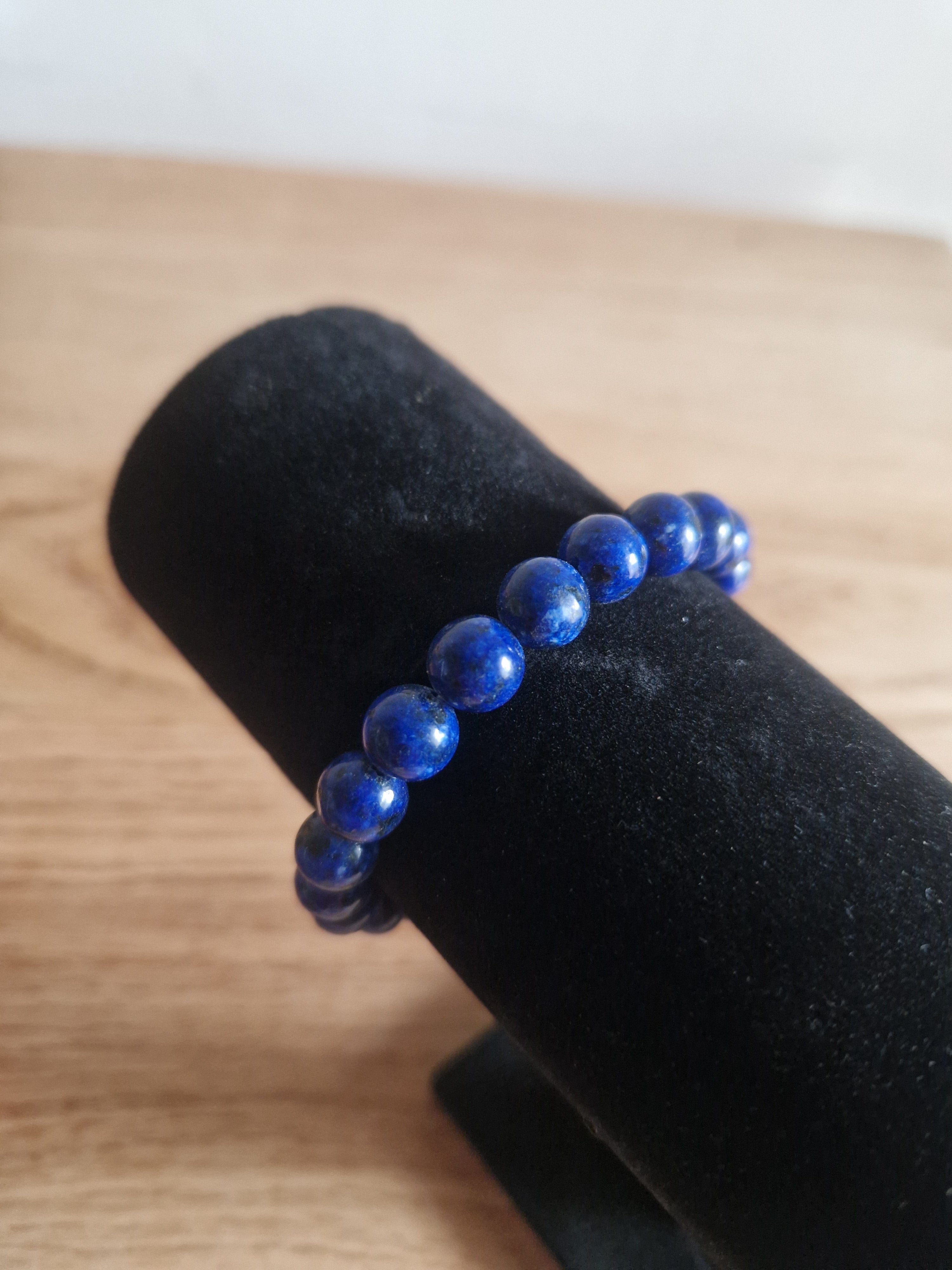 Lapislazuli Armband – 8 mm Naturstein