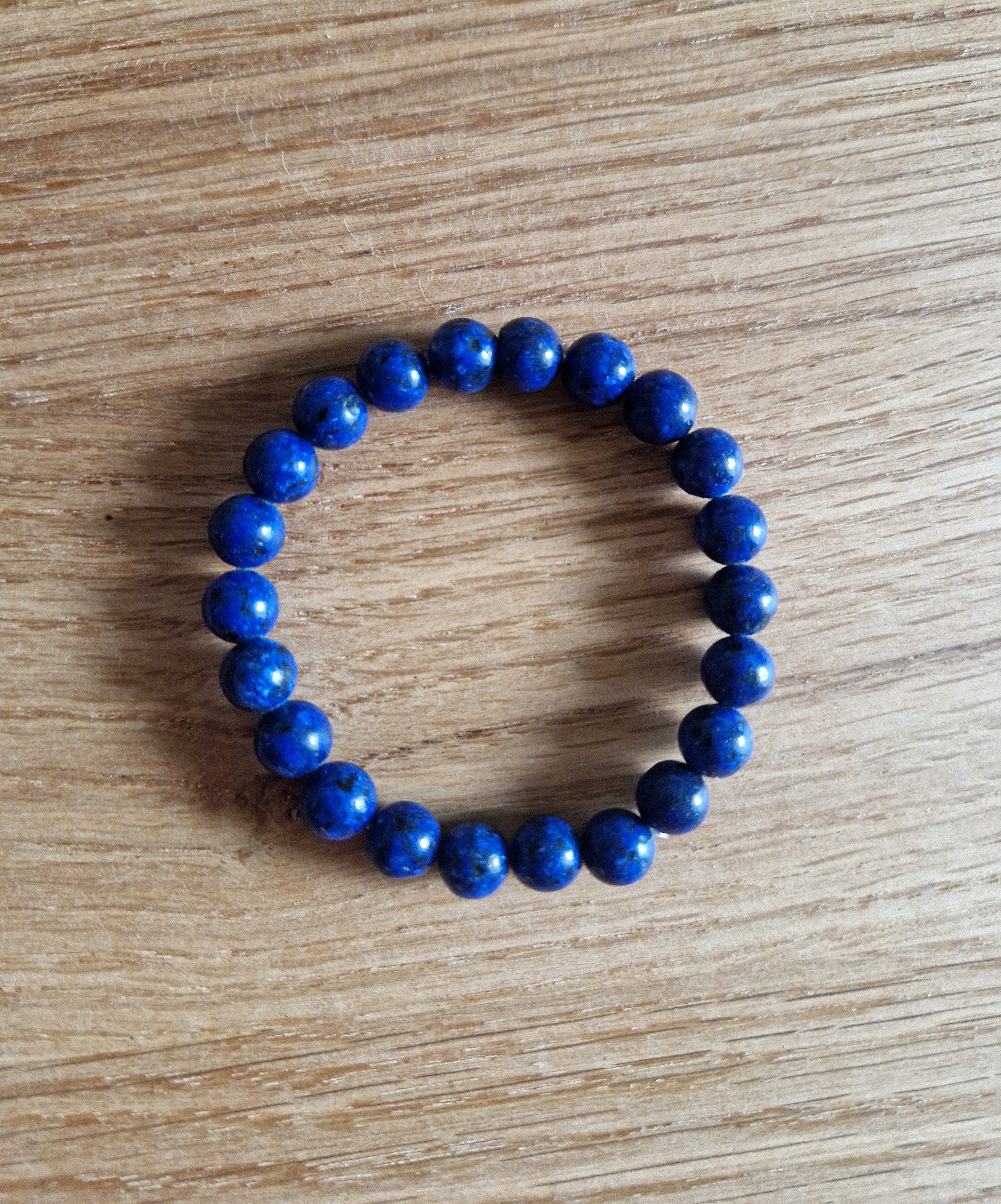 Lapislazuli Armband – 8 mm Naturstein