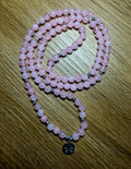 💗 Rosenquarz Halskette mit Lotus-Anhänger – handgefertigtes Unikat 💗