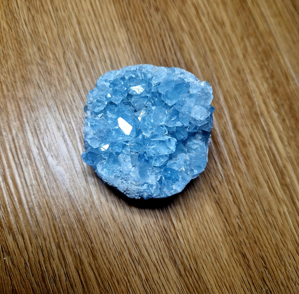 💙 Coelestin-Cluster – Himmelblaue Kristallwelt 243 g Unikat