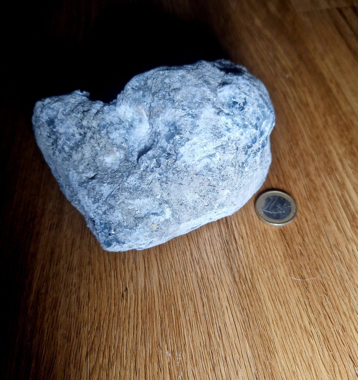 💎 Coelestin Druse – 1,405 kg Himmelblaue Kristallhöhle Einzelstück