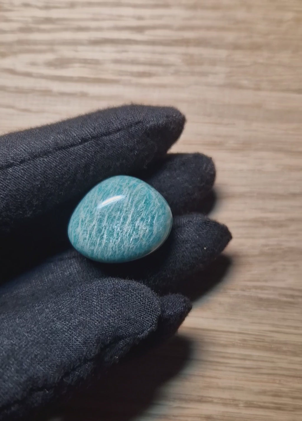 💙 Amazonit Trommelstein – AA Qualität