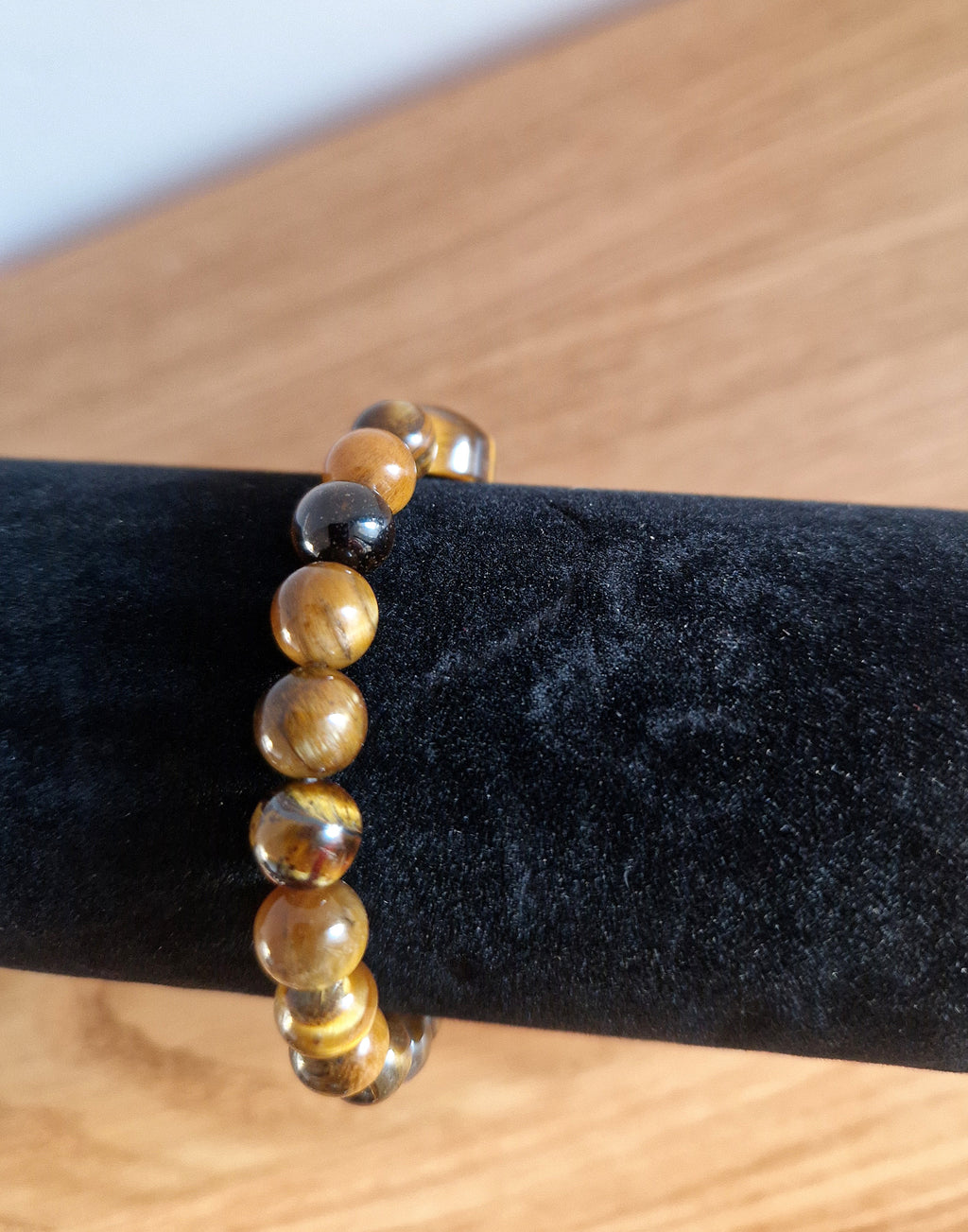 Tigerauge Katzen-Armband 8 mm
