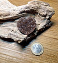 🤎 Regenbogen-Amethyst Drusenherz aus Uruguay – Rauchbraun Unikat