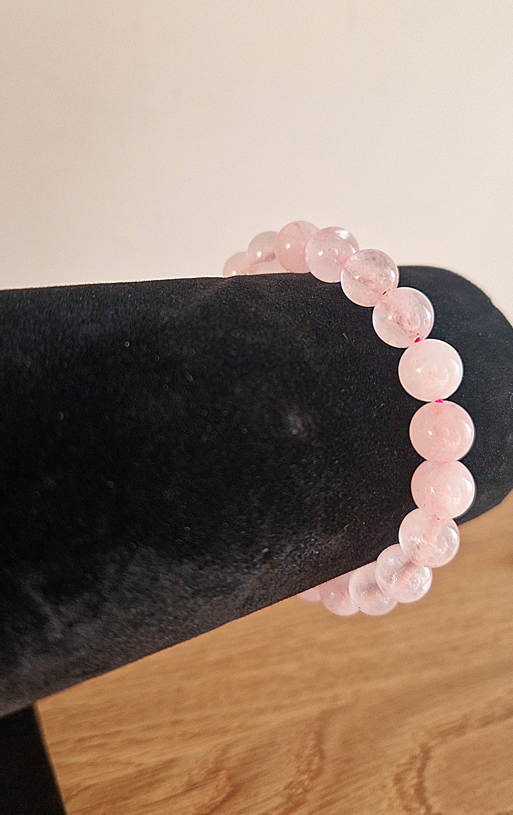Rosenquarz Armband 8 mm Perlen