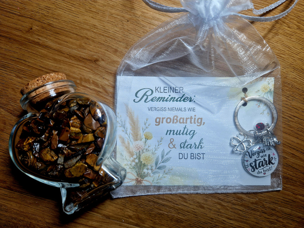 ✨ Kleiner Reminder – Geschenkset mit Edelsteinen